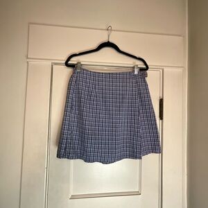 White Stag Vintage Y2K Blue Plaid Mini Skort